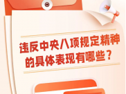 违反中央八项规定精神有哪些具体表现？